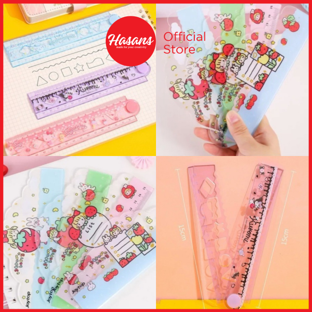 Jual Penggaris Mini / Penggaris Motif Strawberry / Penggaris Ukuran ...
