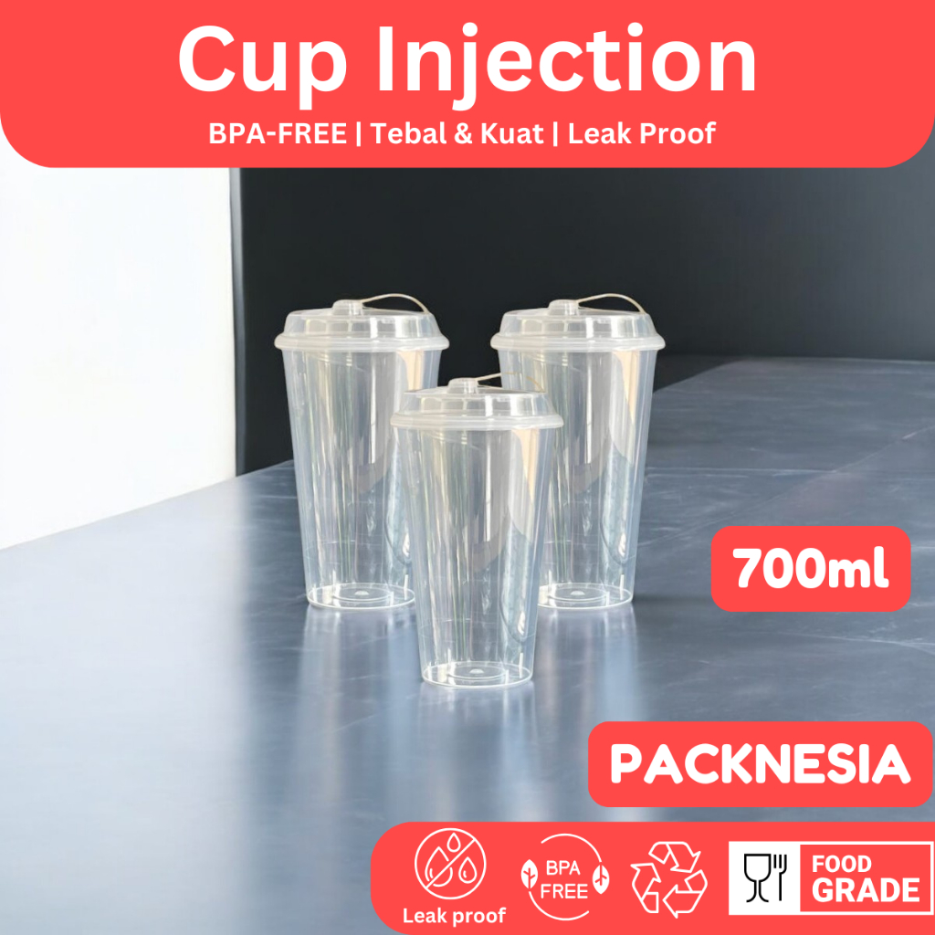 Jual [ISI 25 PCS] Gelas Thinwall Cup Injection 380ml | 500ml | 700ml ...