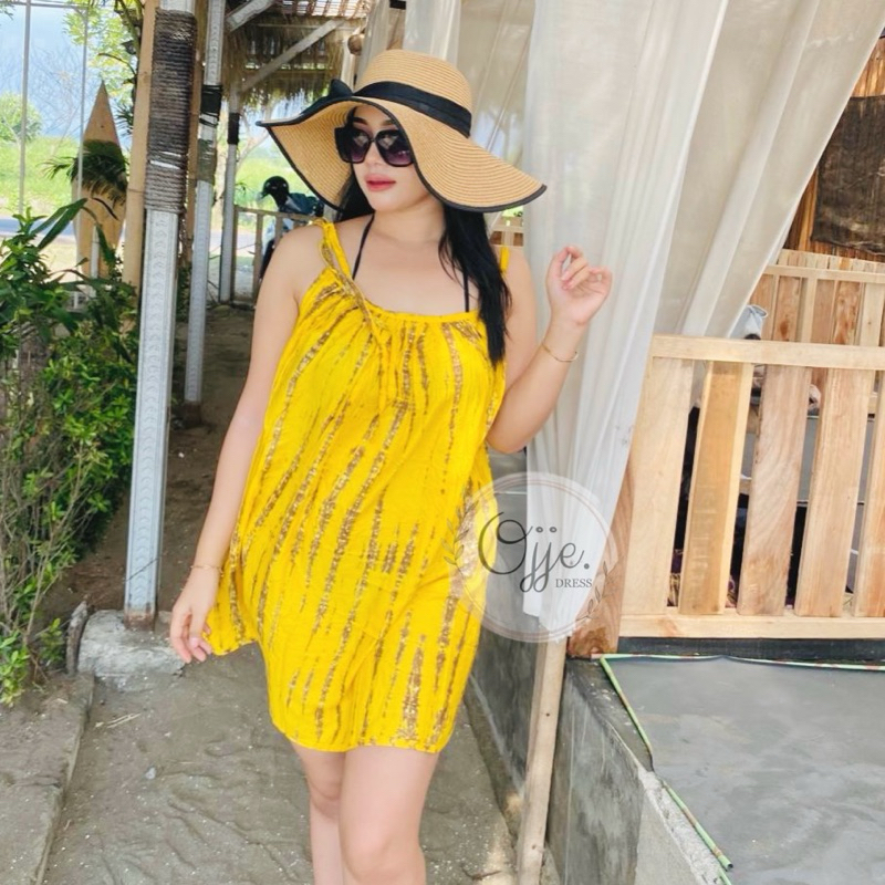 Jual Daster Mini Dress Tiedye Homedress Rayon Yukensi | Shopee Indonesia