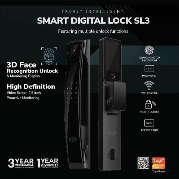 Jual SES Smart Digital Door Lock SL 3 | Shopee Indonesia