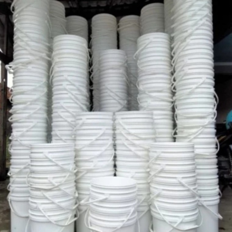 Jual WARNA RANDOM Ember Bekas Cat 25kg Putih Polos PLUS Tutup - Ideal ...