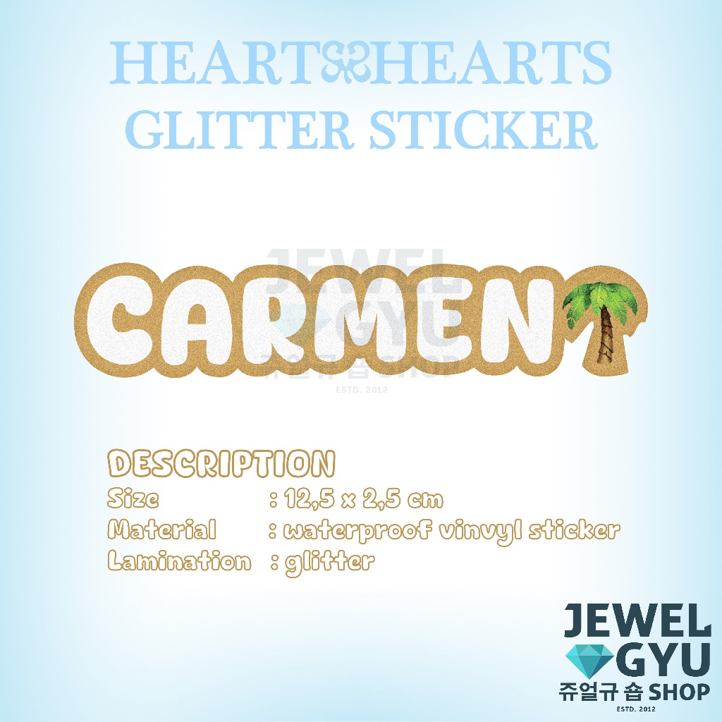 Jual H2H Glitter Sticker / Hearts2hearts KPOP Merch Gliter Stiker ...