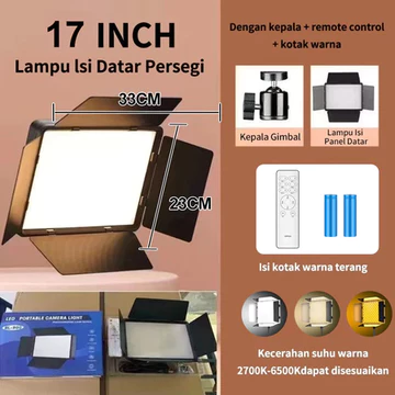 KAIY 17 Lampu Fotografi Lampu LED Video Light With Tripiod 11 Ringlight Lampu Foto Produk Live