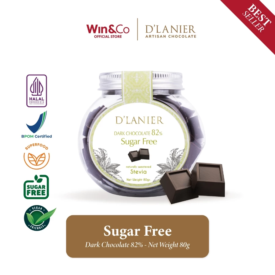 Sugar Free Dark Chocolate 82% 