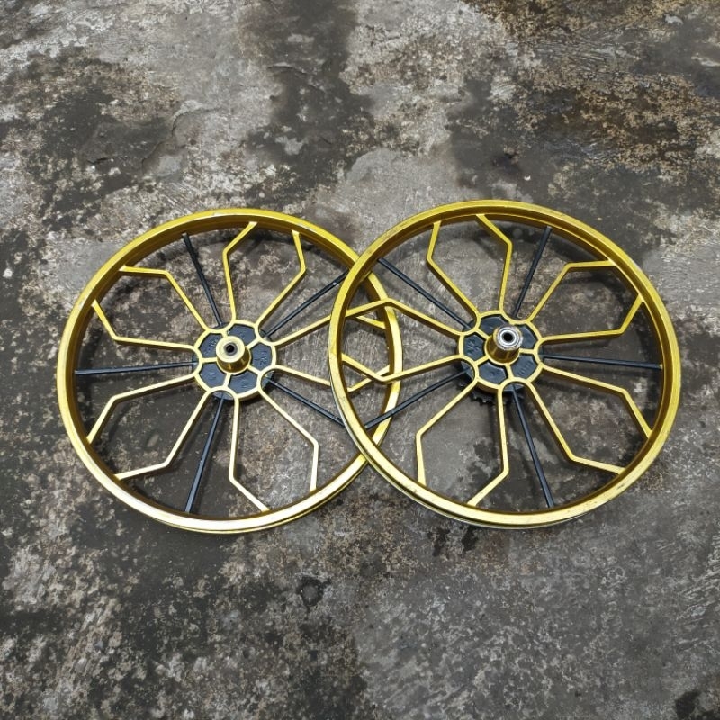 Jual Rare Velg Pelk Pelek Racing Wheel Set Alumunium Aloy DEPAN ...