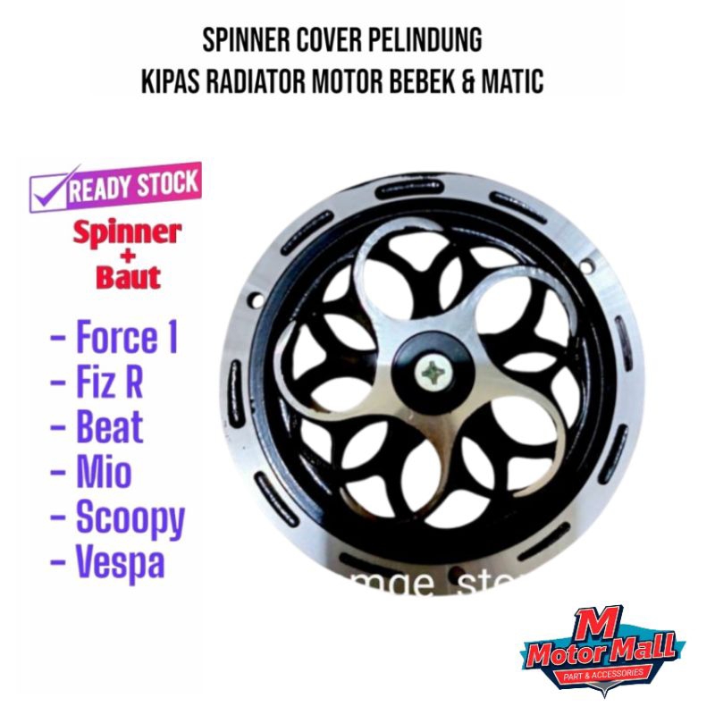 Jual SPINNER BEAT MIO SCOOPY VESPA FIZ R FORCE 1 COVER PELINDUNG KIPAS ...