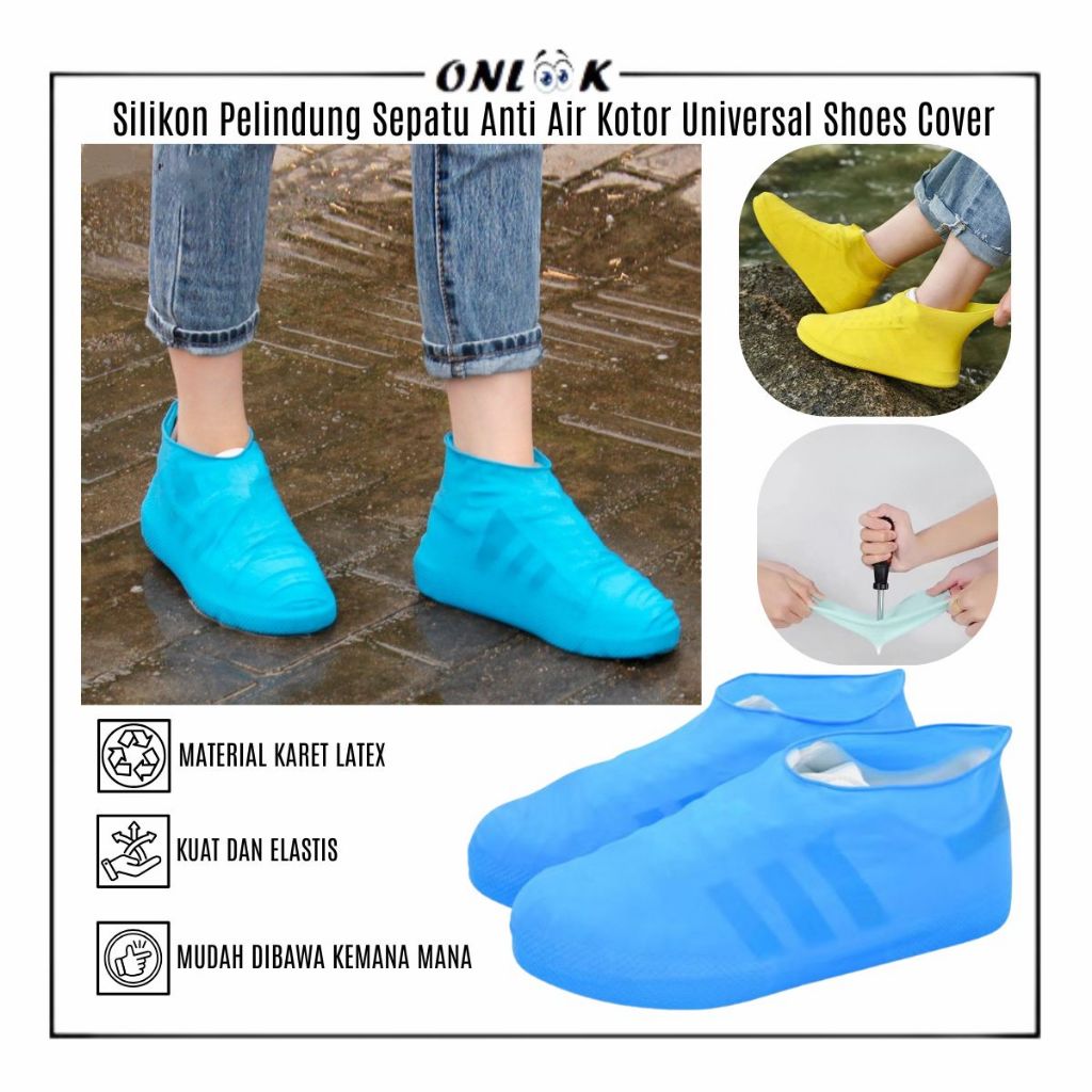 Jual Cover Shoes / Pelindung Sepatu Size S M Anti Air Hujan / Sarung ...