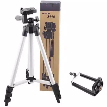 Tripod 3110 100 Untuk HandPhone Dan Kamera Free Holder U Dan Sarung Tripod Tinggi 1 Meter