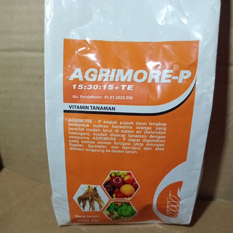 Jual Pupuk daun lengkap Vitamin tanaman agrimore P 500gram | Shopee ...