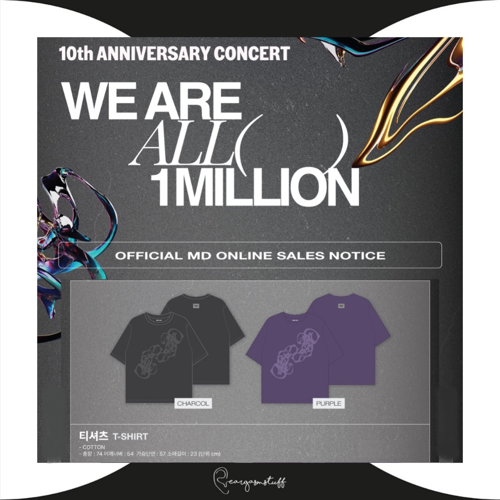 Jual 1MILLION 10TH ANNIVERSARY CONCERT OFFICIAL MD / MERCHANDISE/ 1 ...