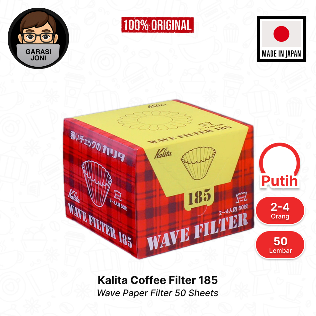 Jual Kalita Wave Paper Filter 185 Series - Putih 50 Lembar | Shopee ...
