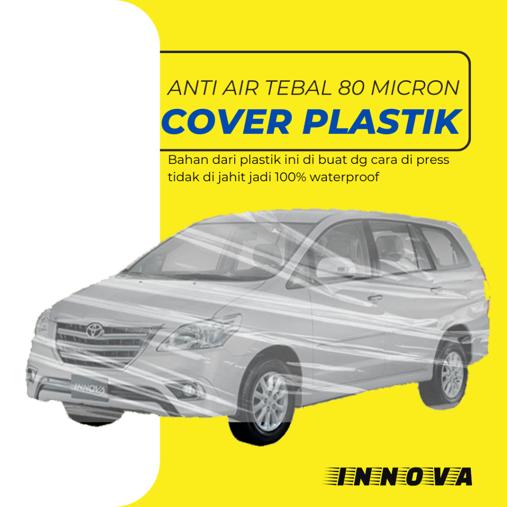 Jual Transparan Body Cover Mobil INNOVA Sarung Mobil Innova lama Innova ...