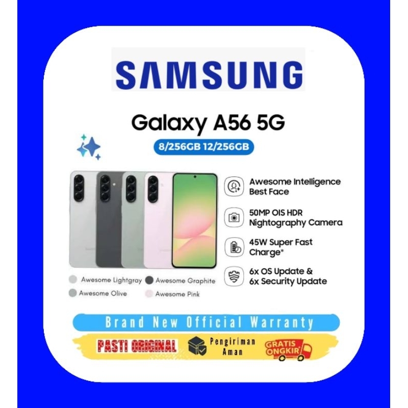 Jual Samsung Galaxy A56 5G 8/256GB Dan 12/256GB- | Galaxy Al