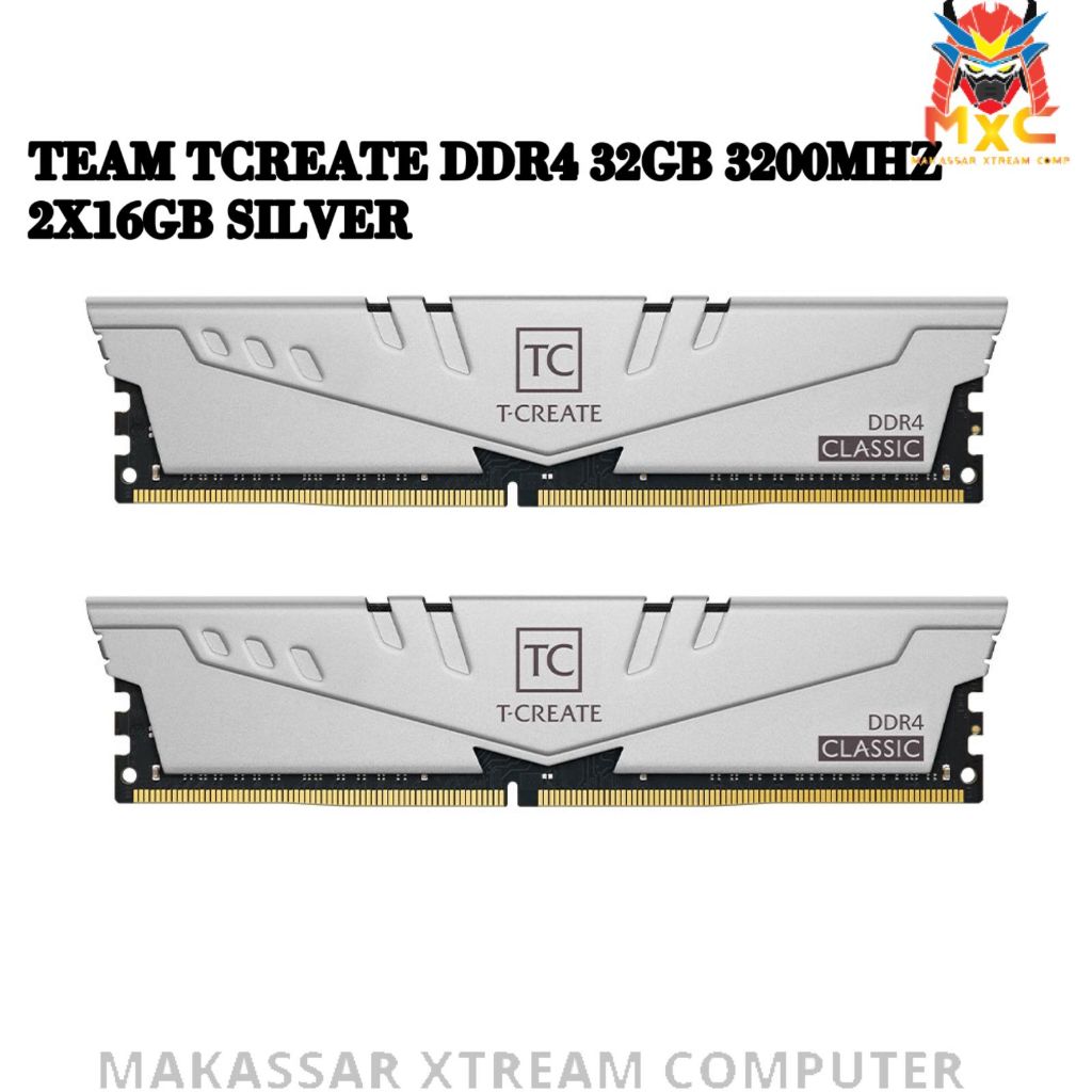 Jual MEMORY TEAM T-CREATE CLASSIC DDR4 32GB 16GBX2 DDR4 3200MHz PC4 ...