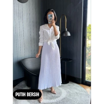 Rok Plisket Dewasa Hyget Premium Tebal All Size
