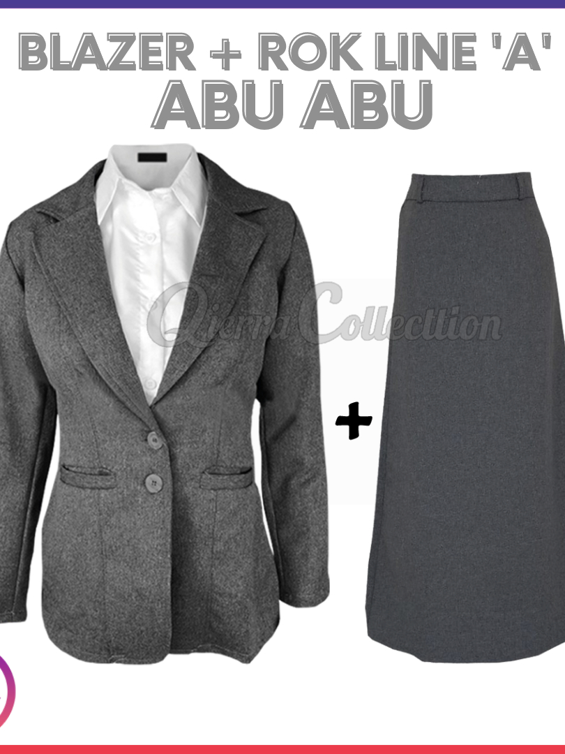 Jual One Set Setelan Jas Blazer Rok Line A Panjang Wanita Stelan Jas ...