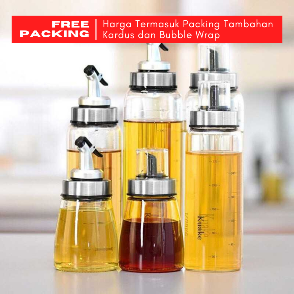 Jual Botol Minyak Goreng Kaca Anti Panas / Botol Sirup Kecap Cuka Rasa ...