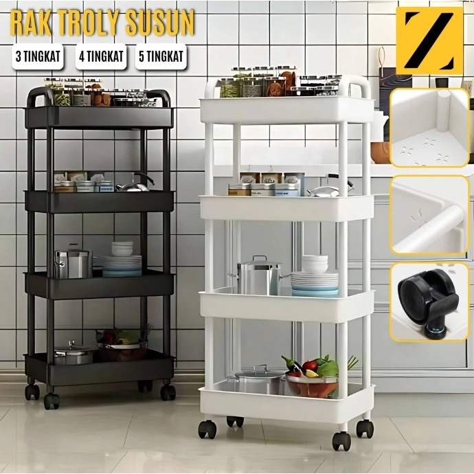 Jual RAK TROLLY RODA SERBAGUNA RAK DORONG SQUARE RAK TABITHA | Shopee ...