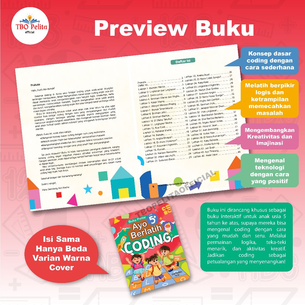 Jual Buku Pintar Ayo Berlatih Coding untuk Anak | Shopee Indonesia