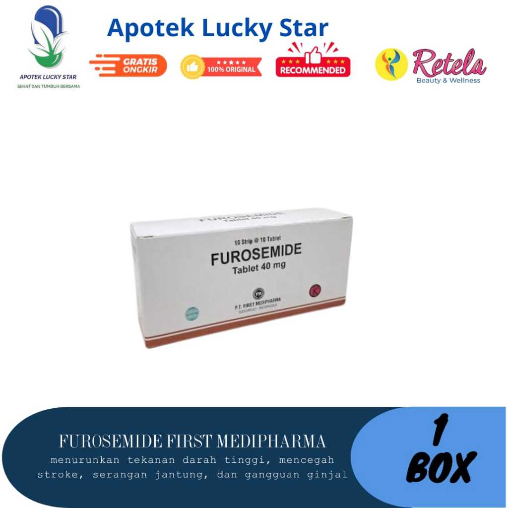 Jual FUROSEMIDE 40 MG BOX 10 STRIP (Gen-FM) | Shopee Indonesia