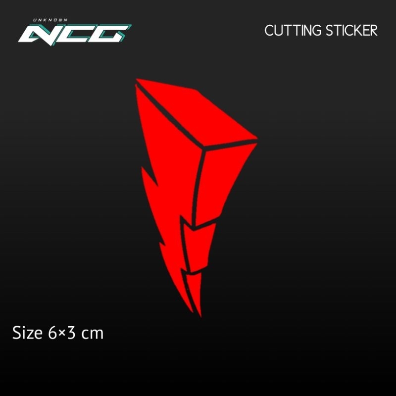 Jual Sticker Petir Stiker Lightning Cutting Logo Vector Stiker Motor ...