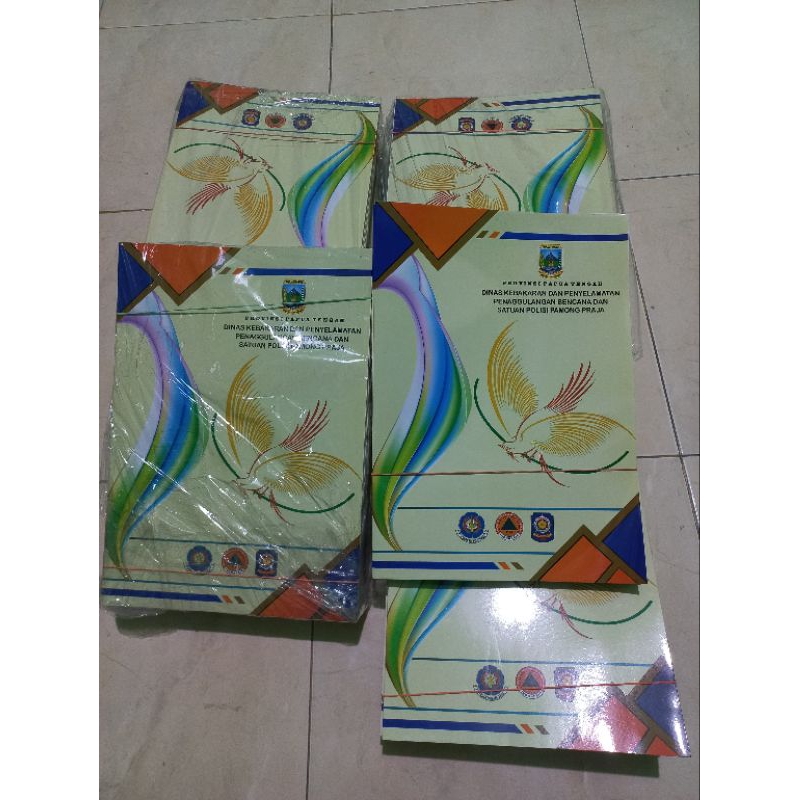 Jual [CUSTOM] PAKET Cetak Map F4 Folder 260gr SEKOLAH / KANTOR LAMINASI ...