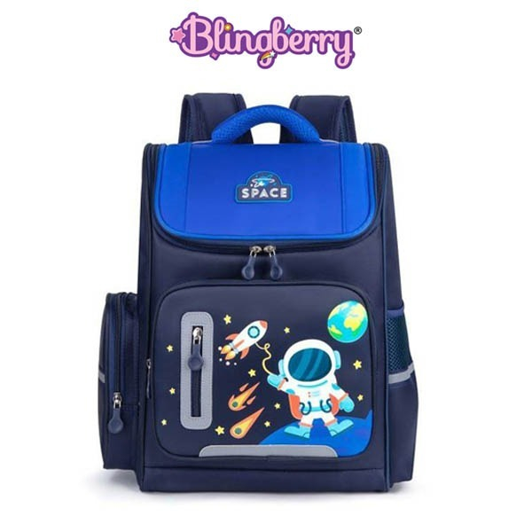 BLINGBERRY Tas ransel Astronot waterproof tas sekolah SD anak laki laki  motif Astronot backpack anak sekolah Astronot berkualitas kado anak cowok  tas ...