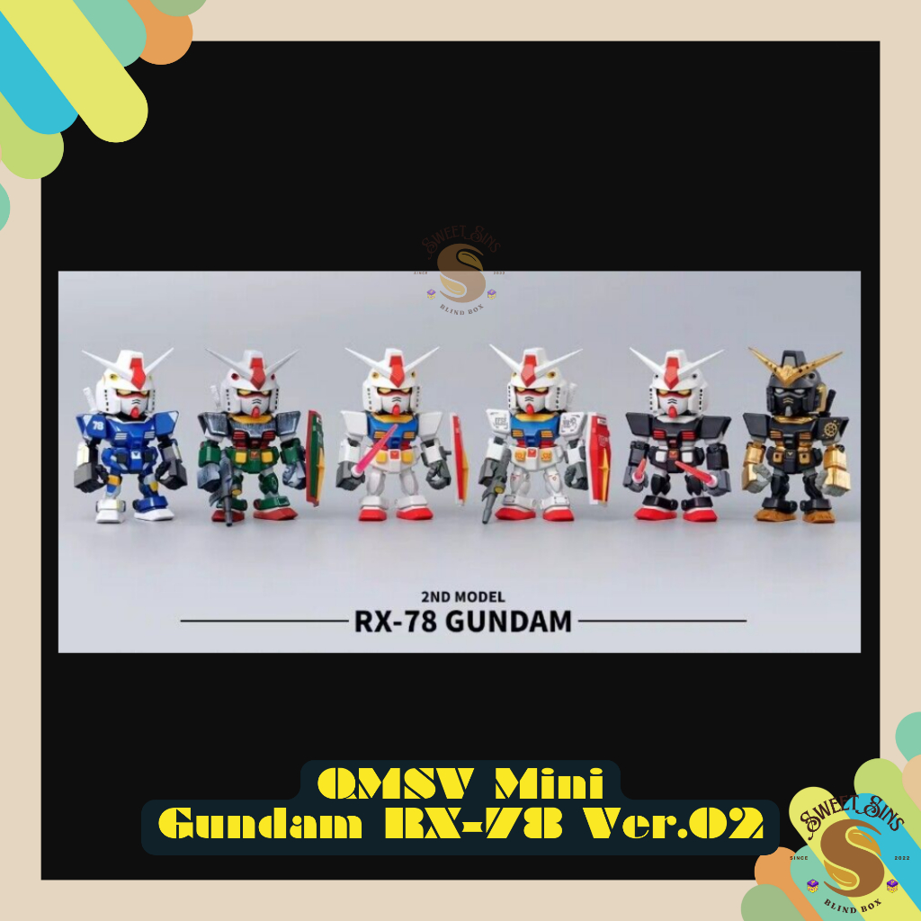 Jual Bandai QMSV Mini Gundam RX-78 2nd Model Series Gift Toys ...
