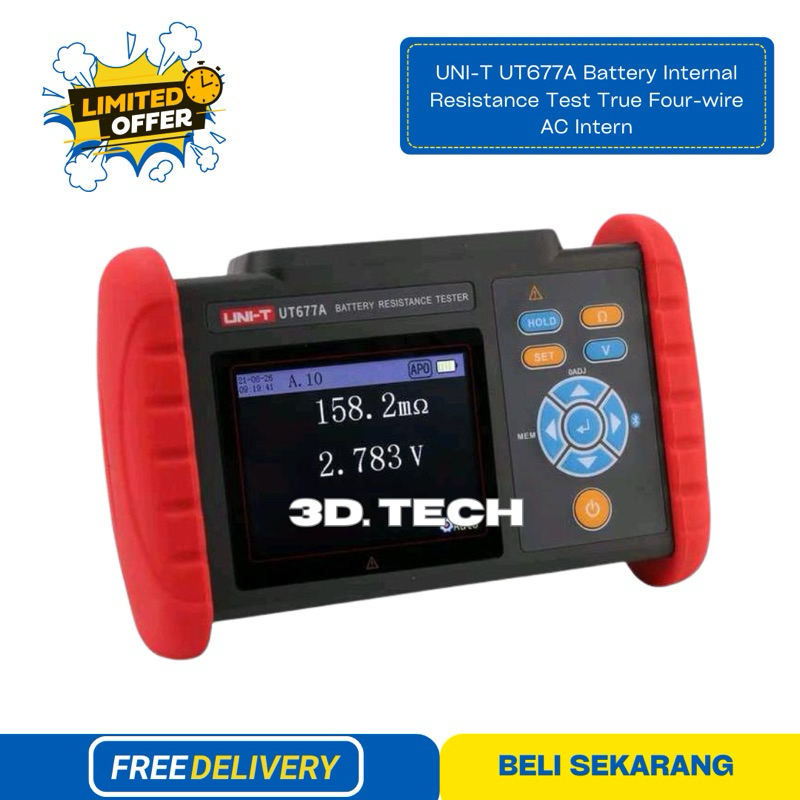 Jual UNI-T UT677A Battery Internal Resistance Test True Four-wire AC ...