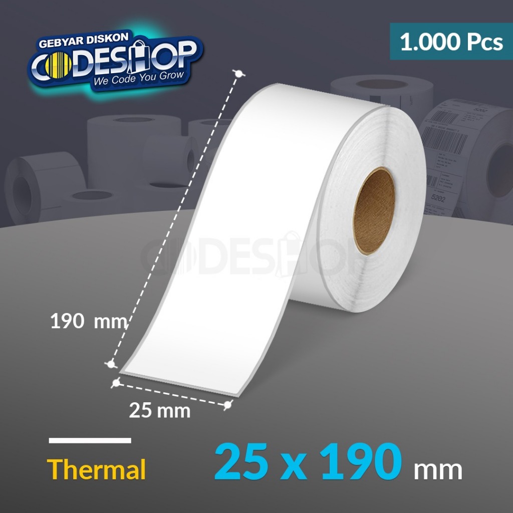 Jual Custom Label Stiker Thermal Semicoated Yupo Hangtag Kertas Sticker ...