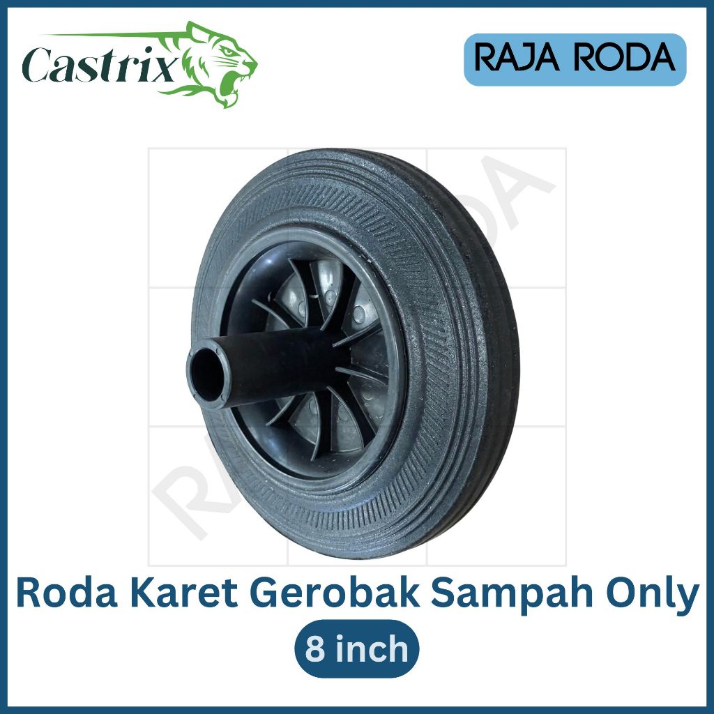Jual Castrix Roda Karet Gerobak Sampah 8