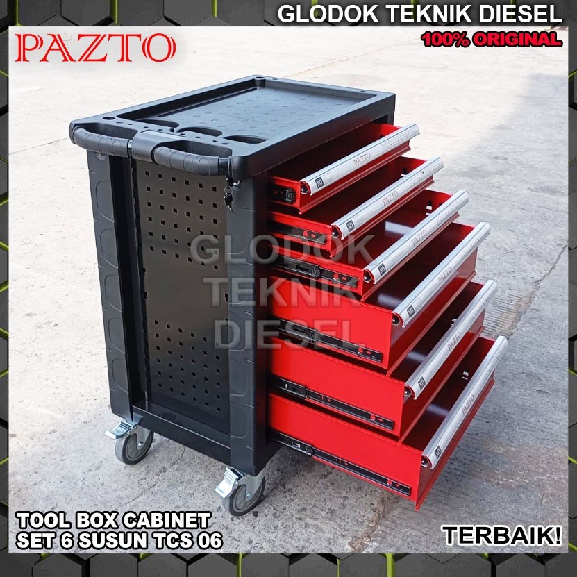 Jual Lemari Tool Box Trolley Rol 6 Laci Pazto Wipro Drawer Roller ...