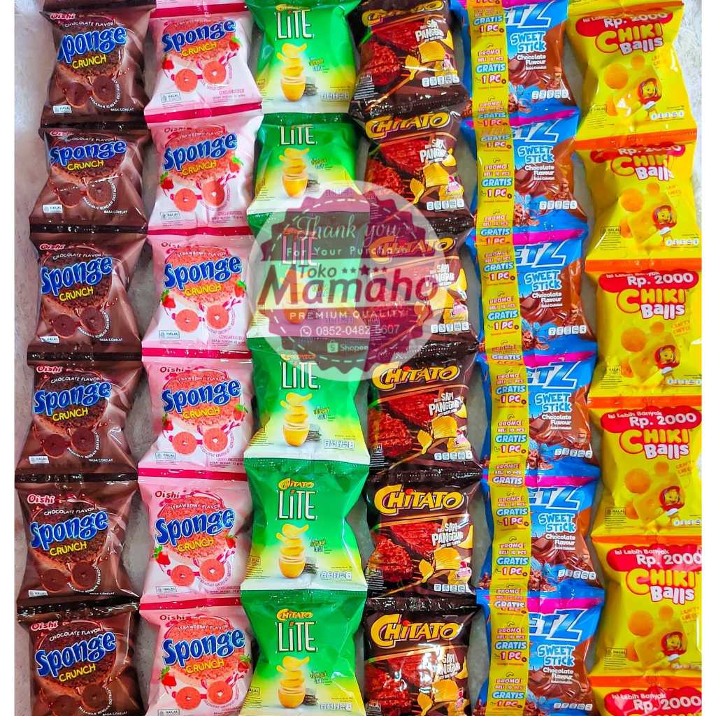 Jual GROSIR SNACK RENCENG/CHITATO SAPI PANGGANG/LITE/CIKI BALL/JET Z ...