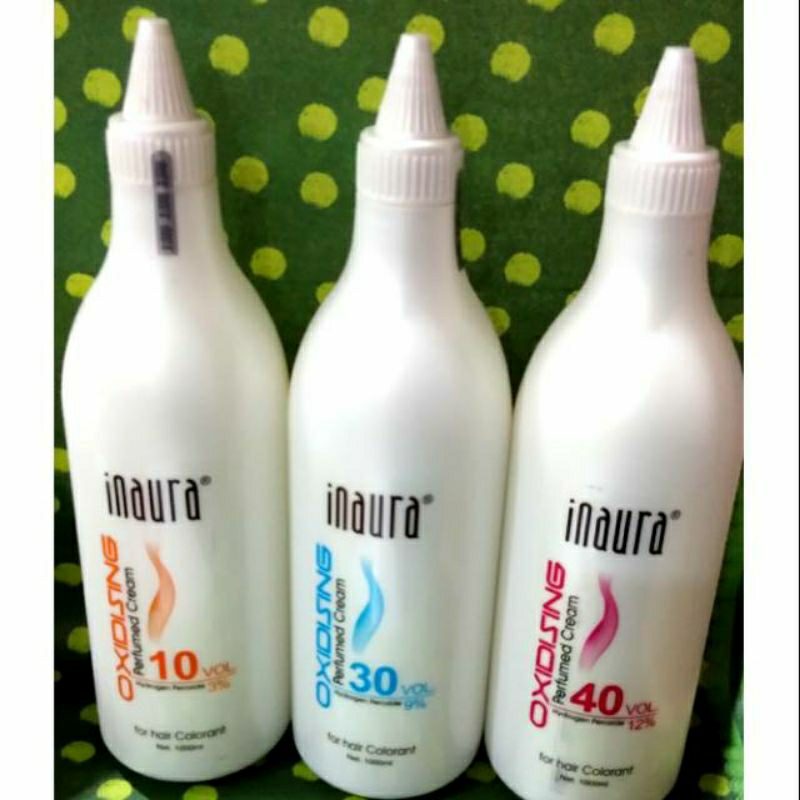 Jual INAURA OXIDANT/ DEVELOPER/ CAMPURAN PEWARNAAN RAMBUT ukuran 1000ml ...