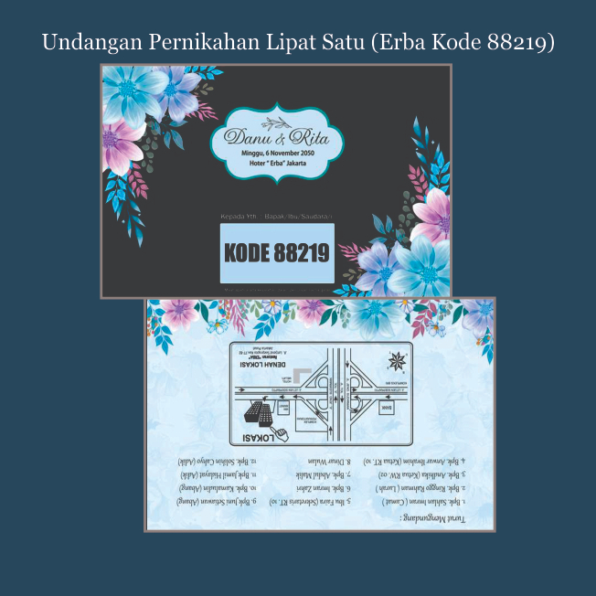 Jual UNDANGAN PERNIKAHAN/CETAK UNDANGAN PERNIKAHAN/KODE 88219_MODEL ...