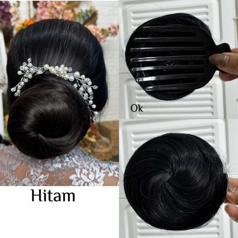 Jual Sanggul Cepol Modern Premiun Terbaru | Sanggul Bali | Rambut Palsu ...