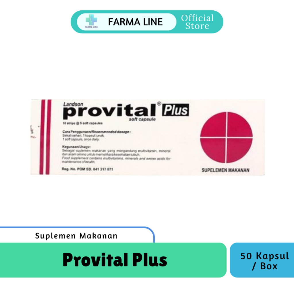 Jual Provital plus 50 kapsul - membantu memelihara kesehatan tubuh ...