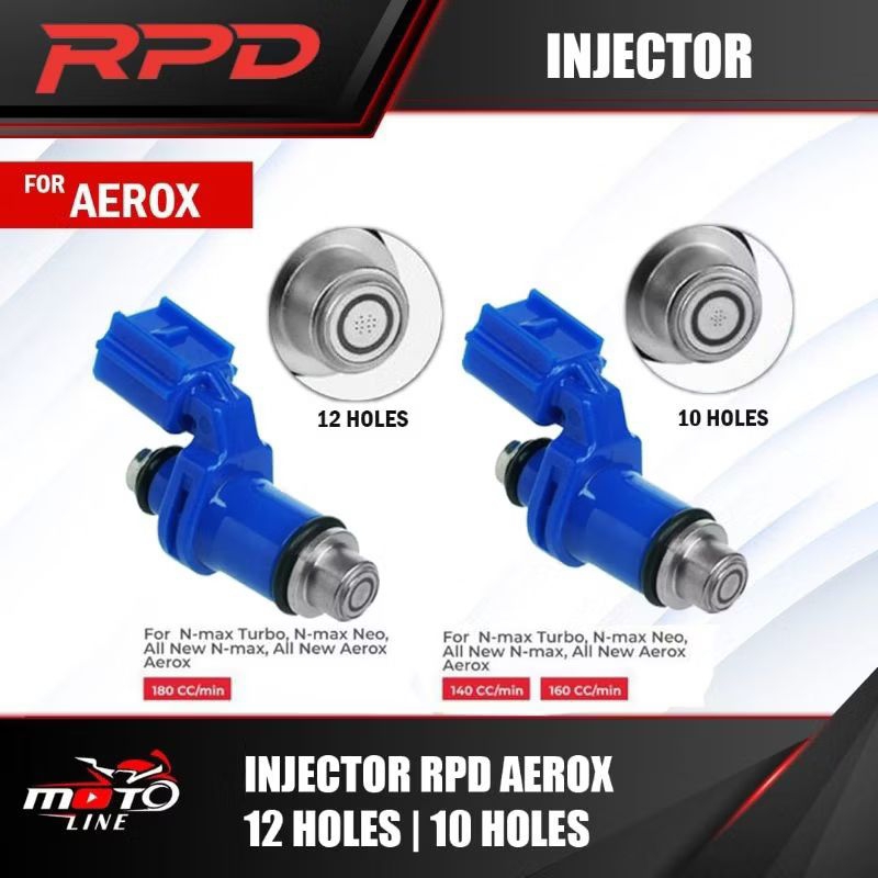 Jual RPD Injector Aerox Nmax New XMAX Mio M3 MX KING V3 10 Hole -140CC ...