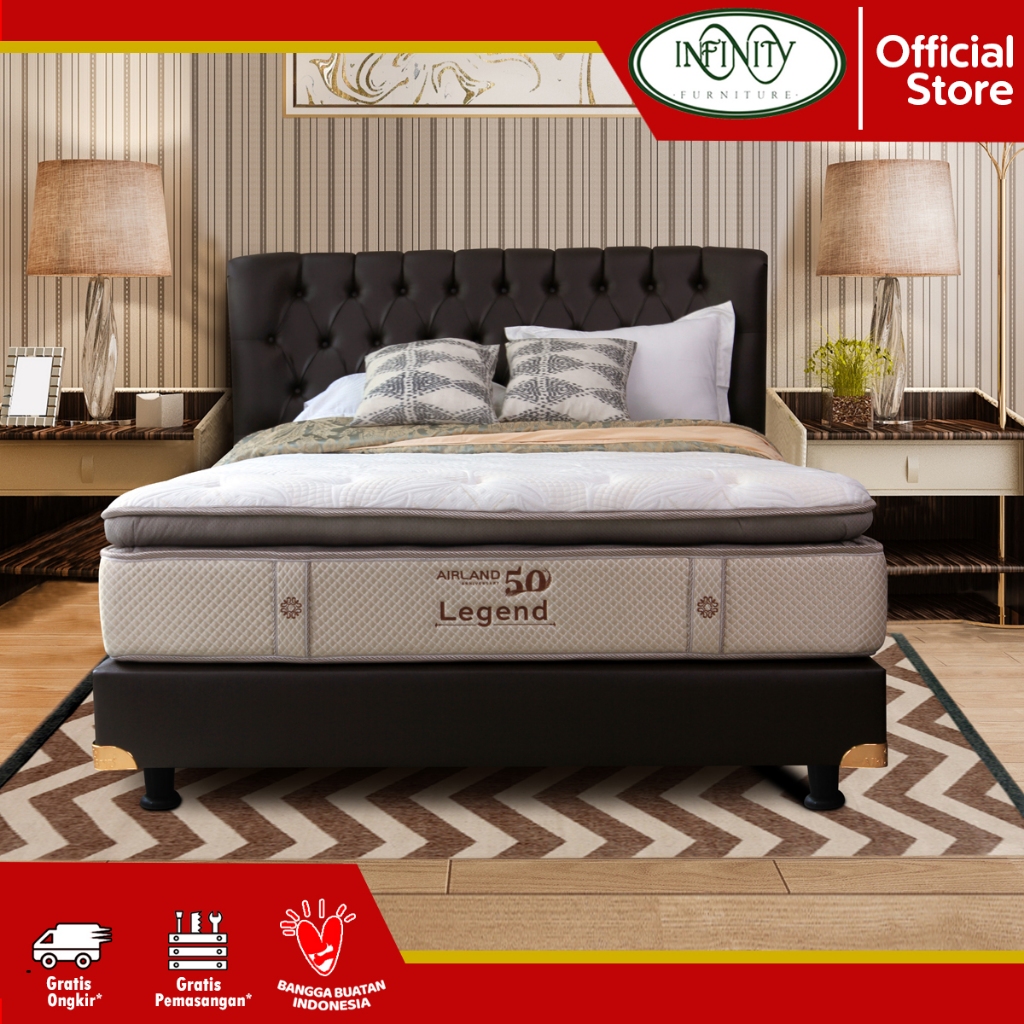 Jual Airland Spring Bed 50th Anniversary LEGEND Full Set | Shopee Indonesia
