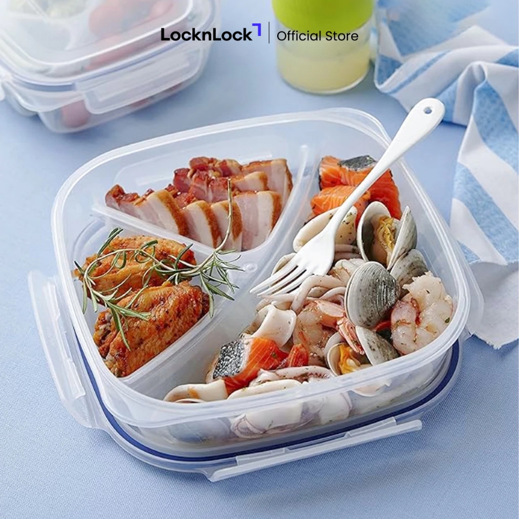 Jual LocknLock Kotak Makan Square Short Food Container with Divider 1 ...
