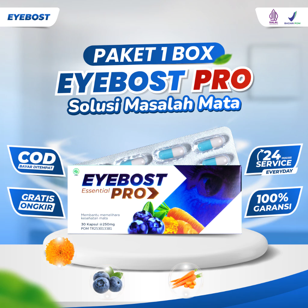 Eyebost Pro 2 Box Kapsul Vitamin Mata Herbal