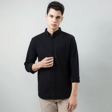Kemeja Pria Lengan Panjang Slim Fit Cotton Pique Best Quality