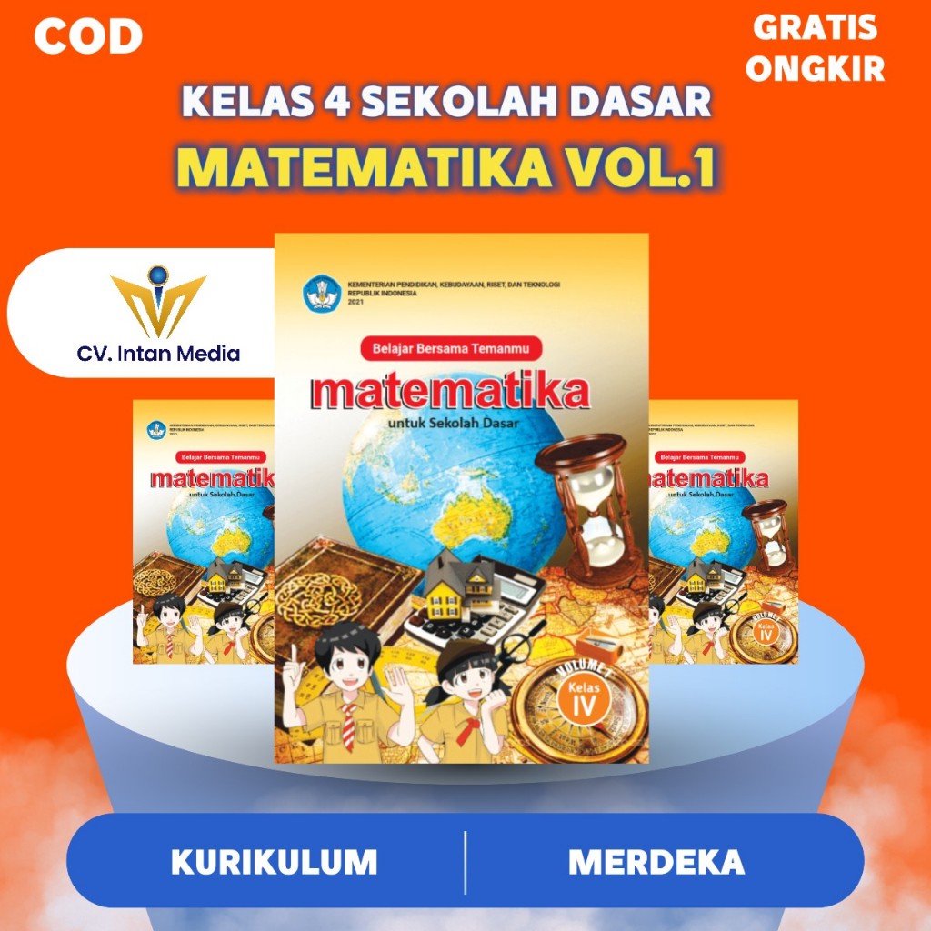 Jual Buku Matematika Vol.1 kelas 4 sd/mi kurikulum merdeka | Shopee ...