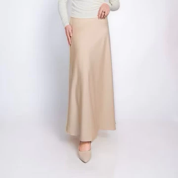DUNEYA Rok Satin Silk Premium Satin Skirt Midi Lenght Panjang Rok Slik Korean Style Basic Wanita