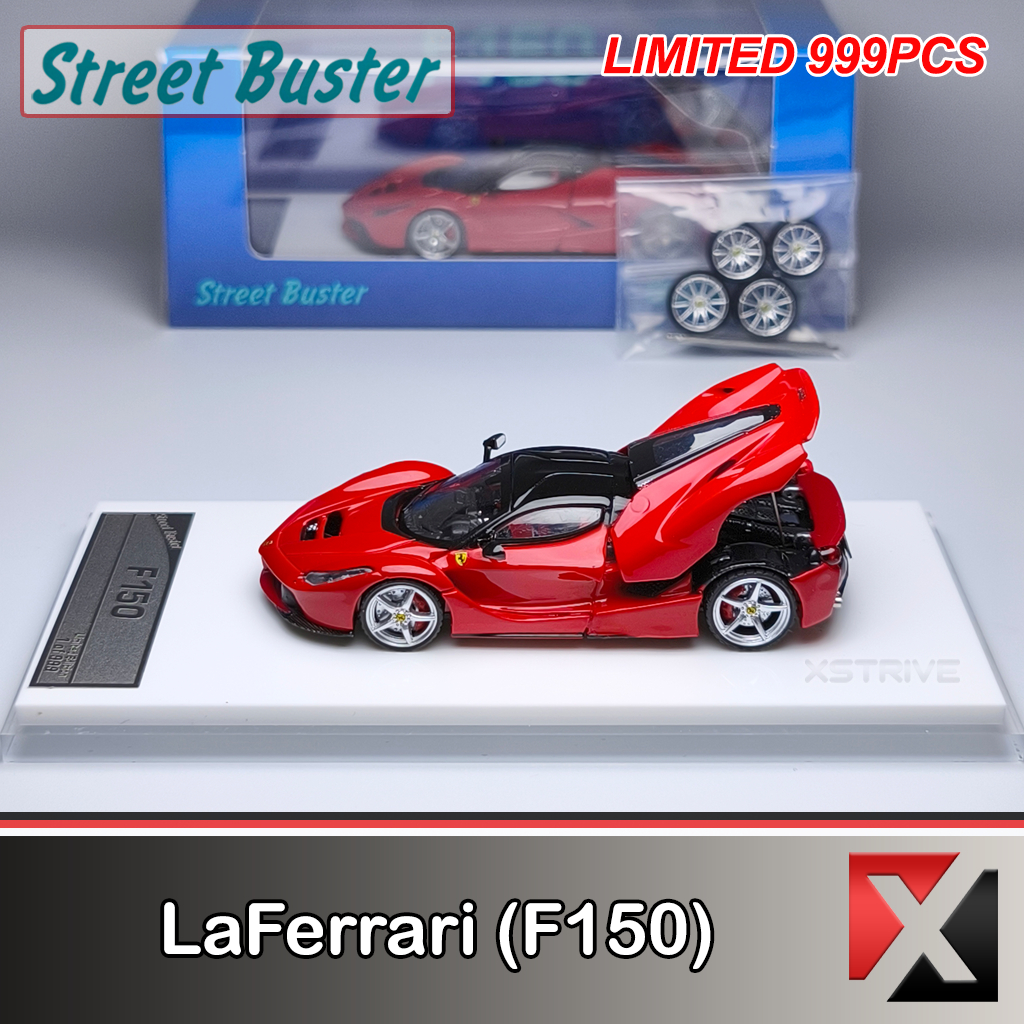 Jual Street Buster x WECAR 1:64 LaFerrari (F150) Red Coupe