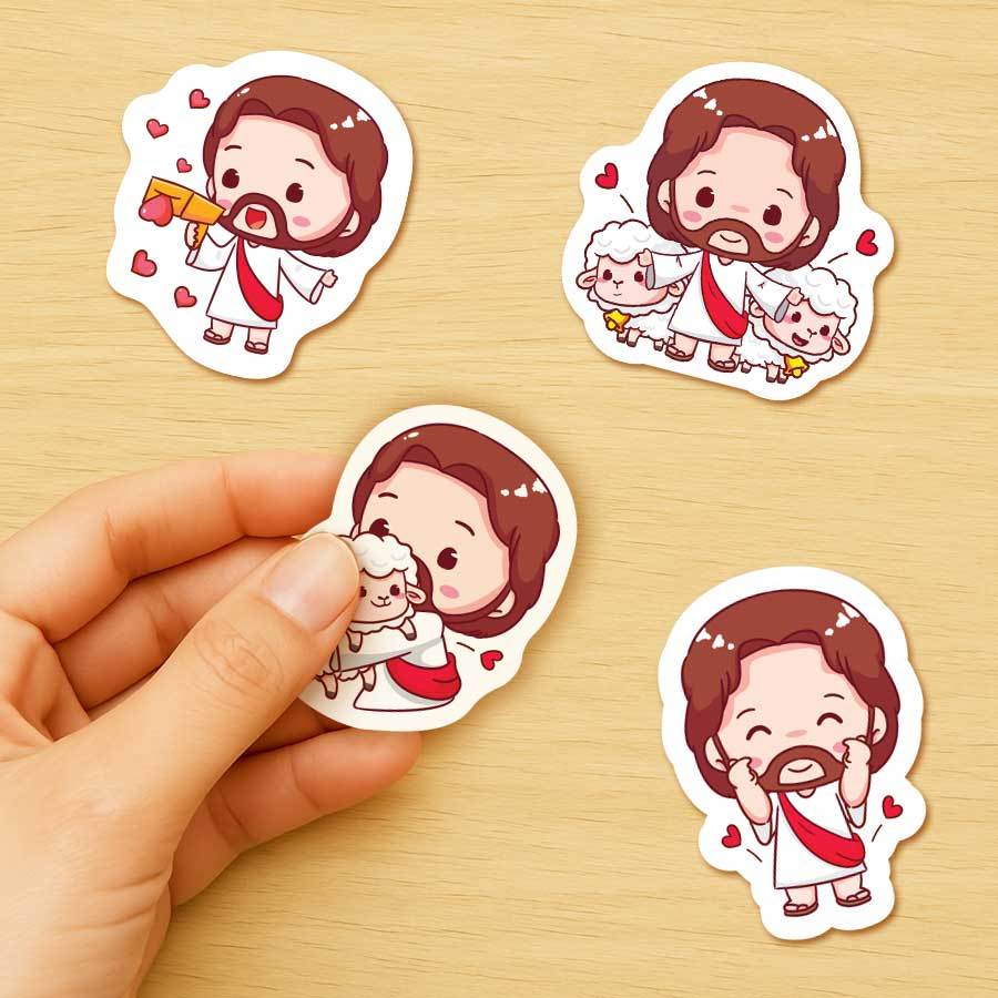 Jual Sticker Pack Kristen Yesus Spesial Paskah, Natal sekolah minggu ...