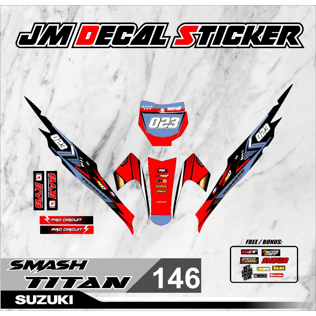 Jual (COD) Terbaru RBT SMASH TITAN RBT BEBEK MODIF SUPERMOTO YZ CRF KLX ...