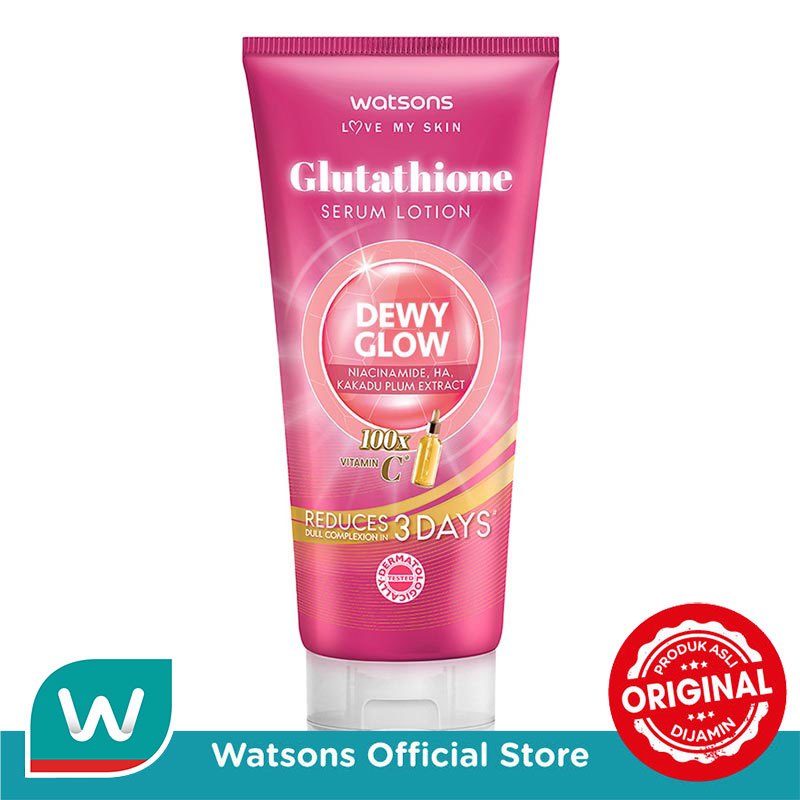 jual glutathione lotion Watsons Dewy Glow Serum 330ml FIRM