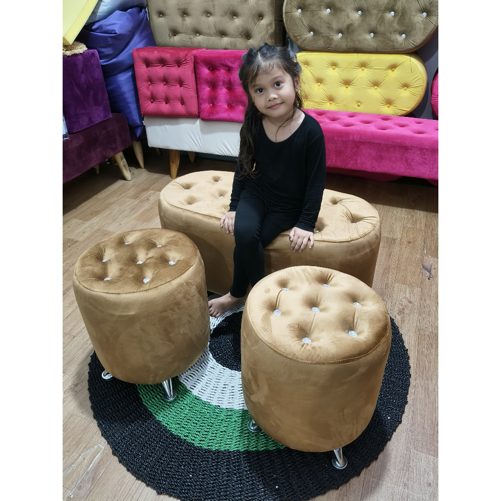 Jual Bundling Pajero Oval 90x40x45 1pcs + Stool Bulat Diameter 40 2pcs ...