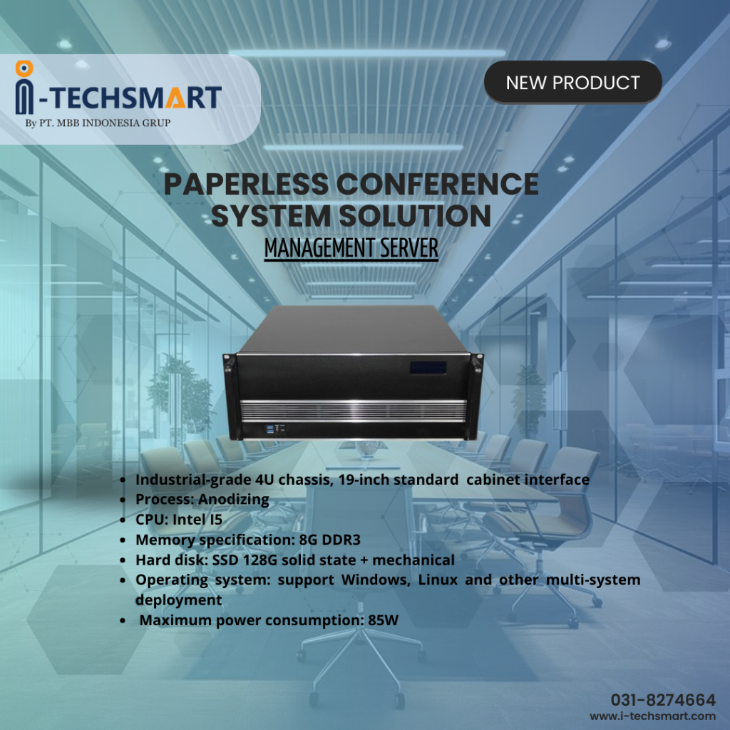 Jual MANAGEMENT SERVER - PAPERLESS CONFERENCE SYSTEM SOLUTION | Shopee ...